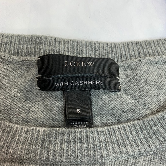 J. Crew Cashmere Blend Jeweled Shoulder Sweater - Picture 8 of 8